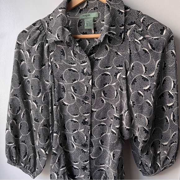 Anthropologie Maple 100% Silk Blouse - Picture 2 of 10